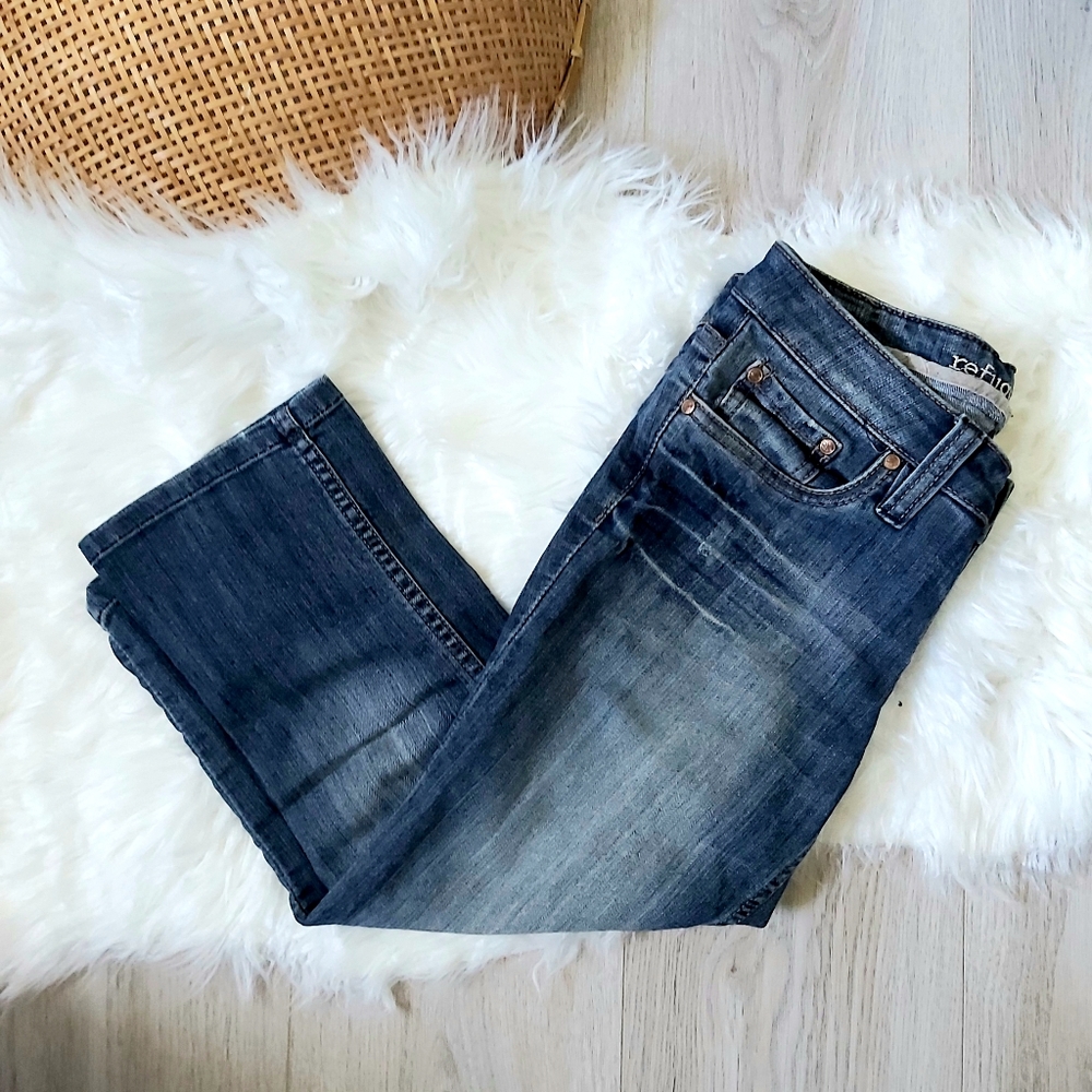 Refuge Blue Denim Capris
